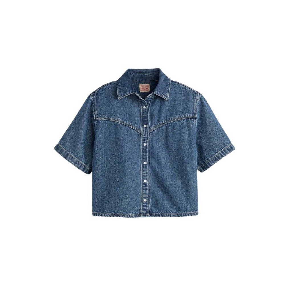 LEVIS LOGAN DENIM SHIRT WORN IN ΤΖΙΝ ΠΟΥΚΑΜΙΣΟ ΓΥΝΑΙΚΕΙΟ DARK INDIGO