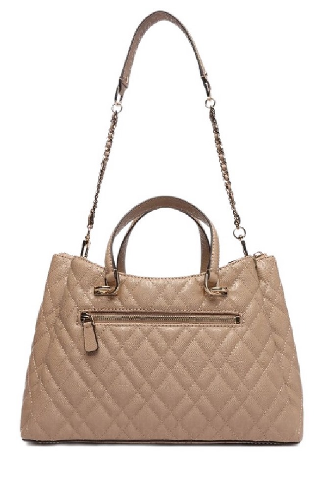 GUESS ISEMAY GFRIEND SHLDR SATCHEL ΤΣΑΝΤΑ ΓΥΝΑΙΚΕΙΑ MOCHA