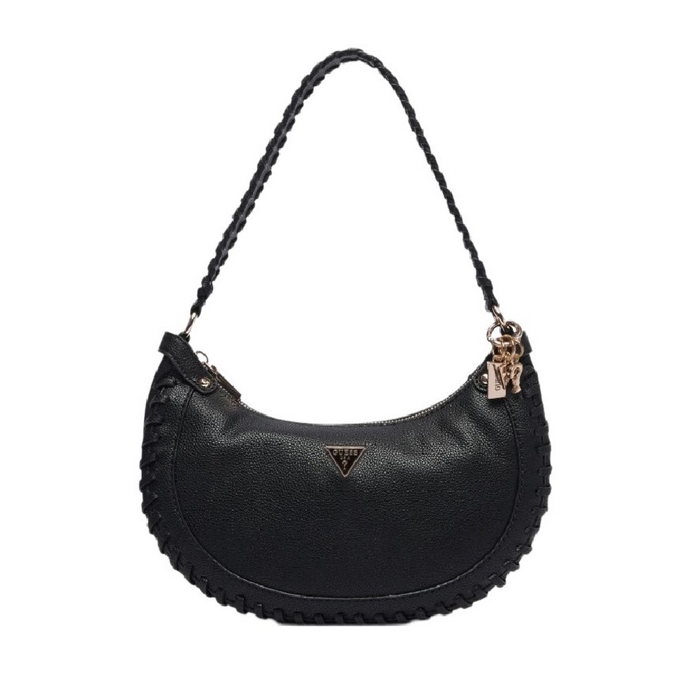 GUESS PETRA HOBO SHOULDER BAG ΤΣΑΝΤΑ ΓΥΝΑΙΚΕΙΑ BLACK