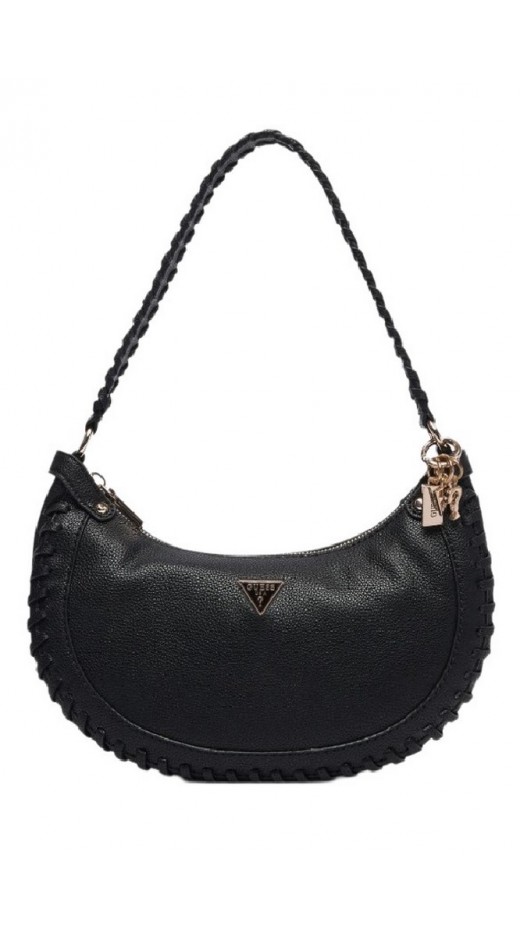 GUESS PETRA HOBO SHOULDER BAG ΤΣΑΝΤΑ ΓΥΝΑΙΚΕΙΑ BLACK