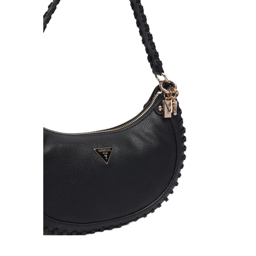 GUESS PETRA HOBO SHOULDER BAG ΤΣΑΝΤΑ ΓΥΝΑΙΚΕΙΑ BLACK