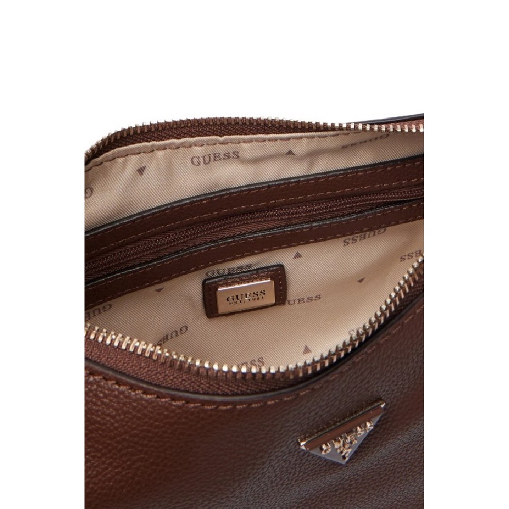GUESS PETRA HOBO SHOULDER BAG ΤΣΑΝΤΑ ΓΥΝΑΙΚΕΙΑ LATTE
