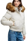 SUPERDRY EVEREST HOODED BOMBER JKT ΜΠΟΥΦΑΝ ΓΥΝΑΙΚΕΙΟ OFF WHITE