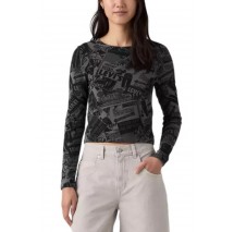LEVIS GR ESSENTIAL BABY ΜΠΛΟΥΖΑ ΜΑΚΡΥΜΑΝΙΚΗ ΓΥΝΑΙΚΕΙΑ BLACK/GREY