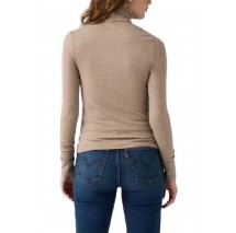 LEVIS SHEER LAYERING TURTLENECK ΜΠΛΟΥΖΑ ΜΑΚΡΥΜΑΝΙΚΗ ΓΥΝΑΙΚΕΙΑ MOCHA