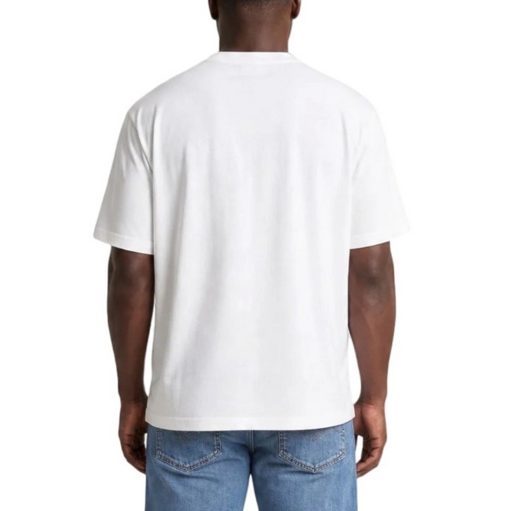 CALVIN KLEIN JEANS 30S JERSEY EASY MONOGRAM PUFF T-SHIRT ΜΠΛΟΥΖΑ ΑΝΔΡΙΚΗ BRIGHT WHITE