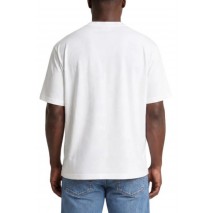 CALVIN KLEIN JEANS 30S JERSEY EASY MONOGRAM PUFF T-SHIRT ΜΠΛΟΥΖΑ ΑΝΔΡΙΚΗ BRIGHT WHITE