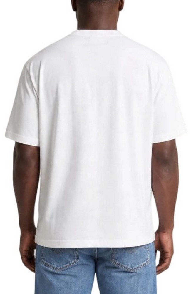 CALVIN KLEIN JEANS 30S JERSEY EASY MONOGRAM PUFF T-SHIRT ΜΠΛΟΥΖΑ ΑΝΔΡΙΚΗ BRIGHT WHITE