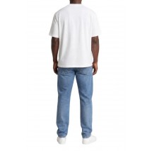 CALVIN KLEIN JEANS 30S JERSEY EASY MONOGRAM PUFF T-SHIRT ΜΠΛΟΥΖΑ ΑΝΔΡΙΚΗ BRIGHT WHITE
