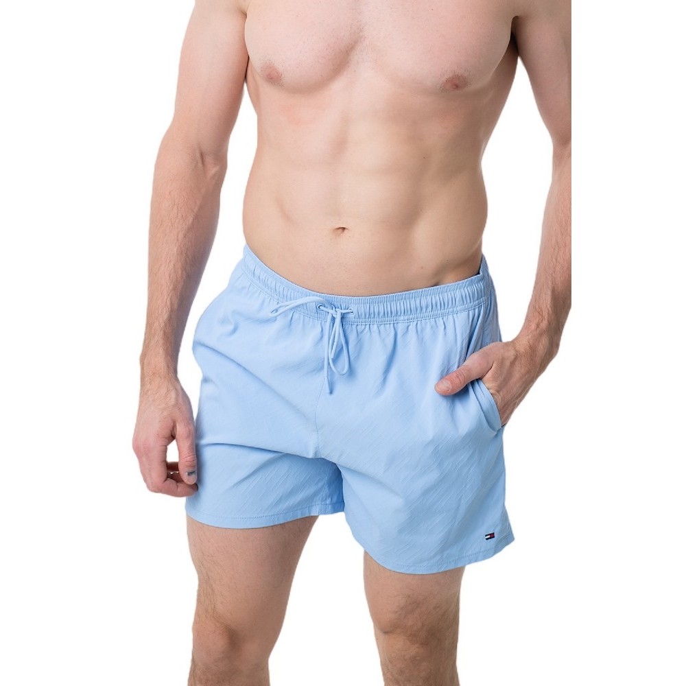 TOMMY HILFIGER MEDIUM DRAWSTRING JACQUARD ΜΑΓΙΟ ΑΝΔΡΙΚΟ CIEL