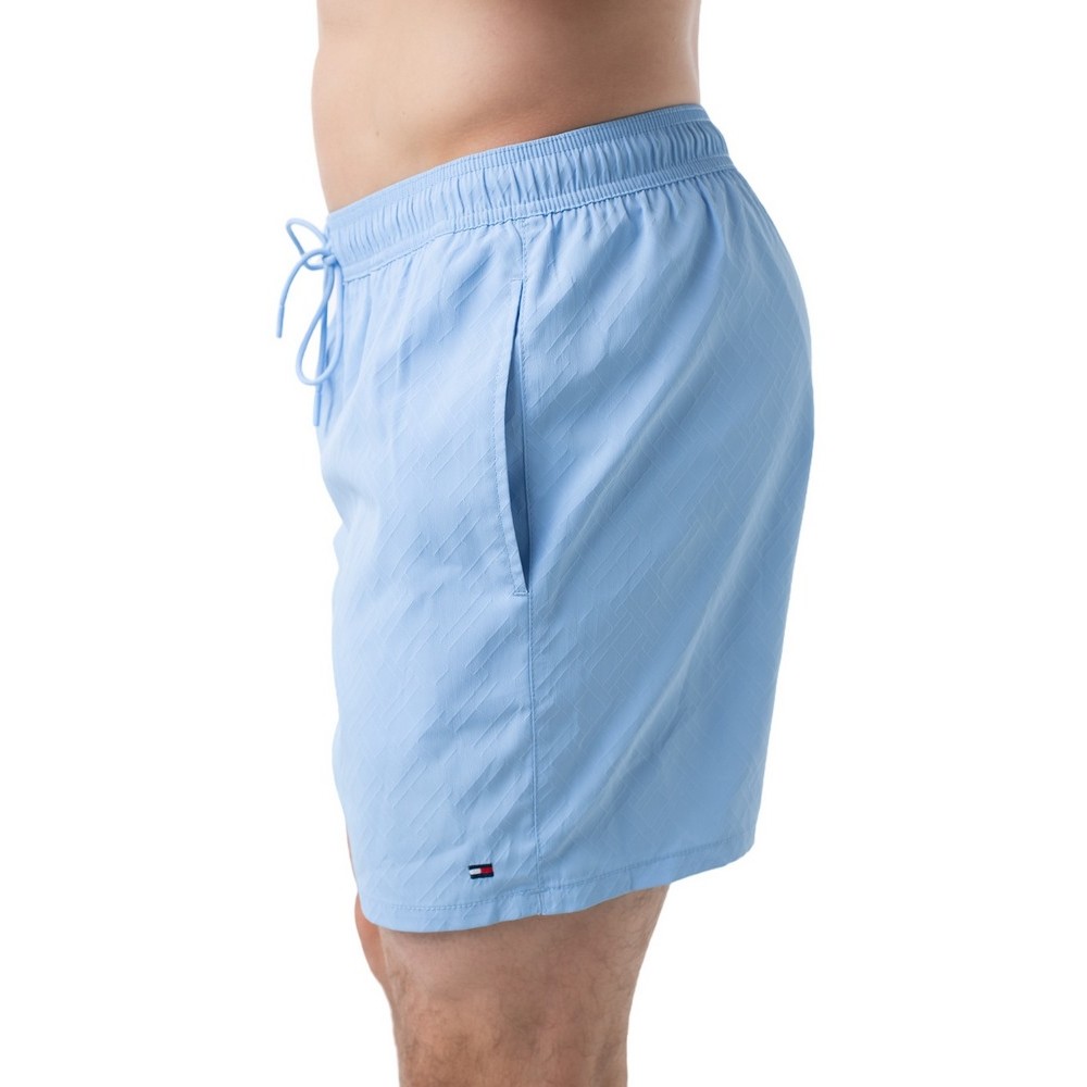 TOMMY HILFIGER MEDIUM DRAWSTRING JACQUARD ΜΑΓΙΟ ΑΝΔΡΙΚΟ CIEL