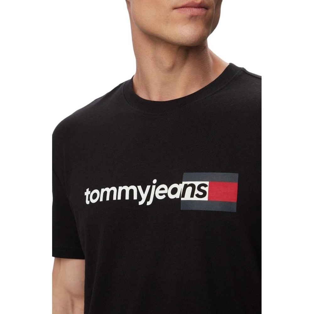 TOMMY JEANS REG ENTRY DNA T-SHIRT ΜΠΛΟΥΖΑ ΑΝΔΡΙΚΗ BLACK