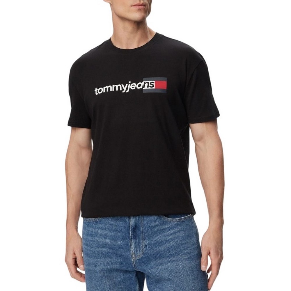 TOMMY JEANS REG ENTRY DNA T-SHIRT ΜΠΛΟΥΖΑ ΑΝΔΡΙΚΗ BLACK