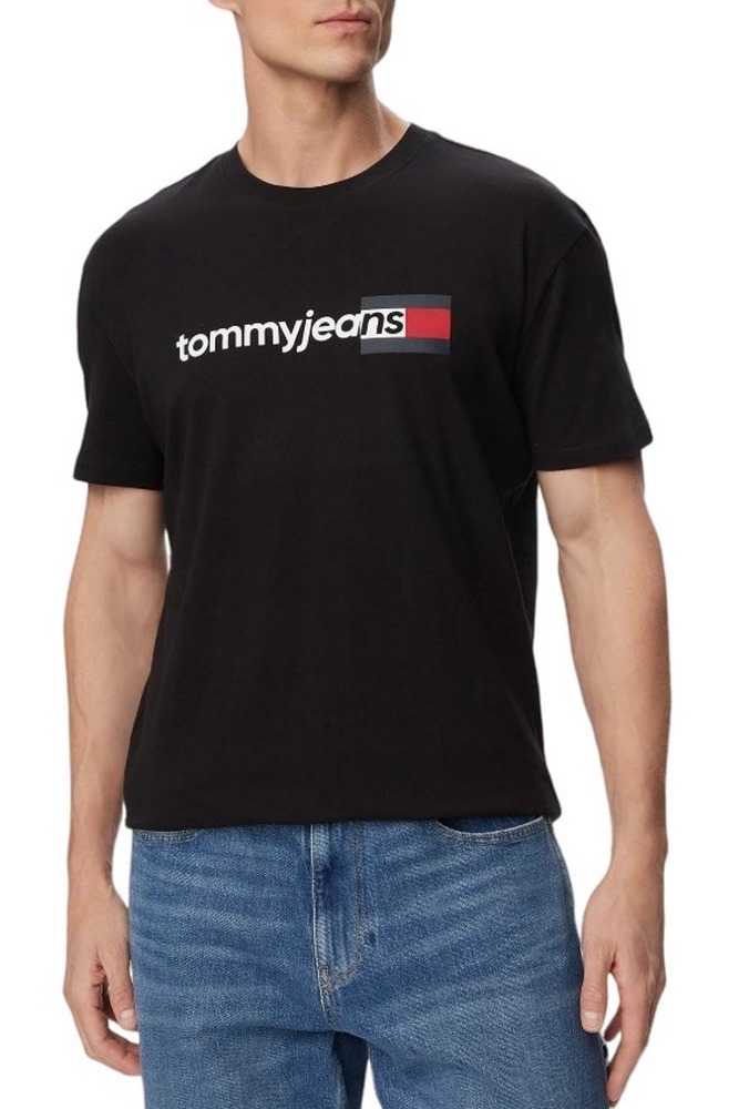 TOMMY JEANS REG ENTRY DNA T-SHIRT ΜΠΛΟΥΖΑ ΑΝΔΡΙΚΗ BLACK