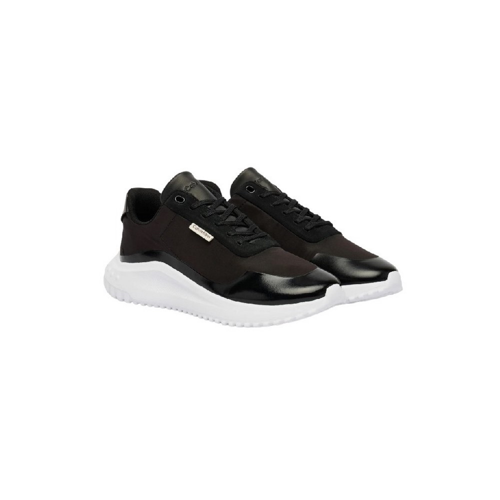 CALVIN KLEIN EVA RUNNER LACE UP MAT MIX ΠΑΠΟΥΤΣΙ ΓΥΝΑΙΚΕΙΟ BLACK
