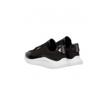 CALVIN KLEIN EVA RUNNER LACE UP MAT MIX ΠΑΠΟΥΤΣΙ ΓΥΝΑΙΚΕΙΟ BLACK