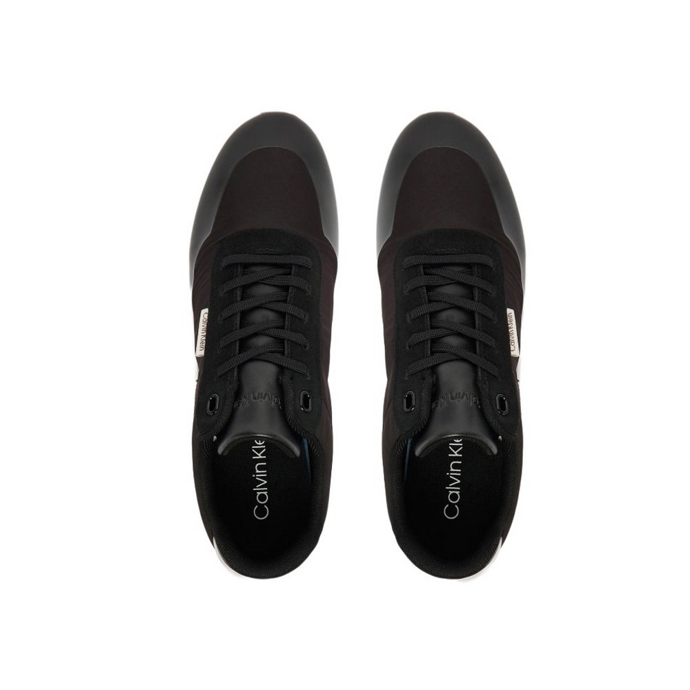 CALVIN KLEIN EVA RUNNER LACE UP MAT MIX ΠΑΠΟΥΤΣΙ ΓΥΝΑΙΚΕΙΟ BLACK
