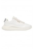 CALVIN KLEIN EVA RUNNER LACE UP MAT MIX ΠΑΠΟΥΤΣΙ ΓΥΝΑΙΚΕΙΟ WHITE/SILVER