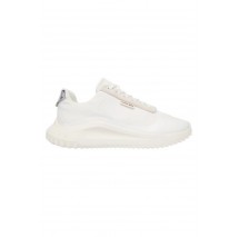 CALVIN KLEIN EVA RUNNER LACE UP MAT MIX ΠΑΠΟΥΤΣΙ ΓΥΝΑΙΚΕΙΟ WHITE/SILVER