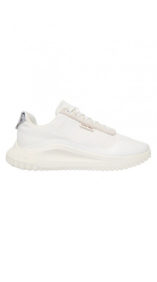 CALVIN KLEIN EVA RUNNER LACE UP MAT MIX ΠΑΠΟΥΤΣΙ ΓΥΝΑΙΚΕΙΟ WHITE/SILVER