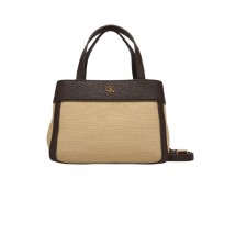 CALVIN KLEIN CANVAS MINI TOTE CROSSBODY ΤΣΑΝΤΑ ΓΥΝΑΙΚΕΙΑ KHAKI