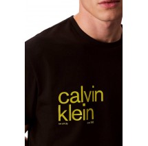 CALVIN KLEIN JEANS 20S IO CALVIN KLEIN CIRC GRAP T-SHIRT ΜΠΛΟΥΖΑ ΑΝΔΡΙΚΗ BLACK