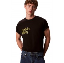 CALVIN KLEIN JEANS 20S IO CALVIN KLEIN CIRC GRAP T-SHIRT ΜΠΛΟΥΖΑ ΑΝΔΡΙΚΗ BLACK