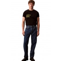 CALVIN KLEIN JEANS 20S IO CALVIN KLEIN CIRC GRAP T-SHIRT ΜΠΛΟΥΖΑ ΑΝΔΡΙΚΗ BLACK