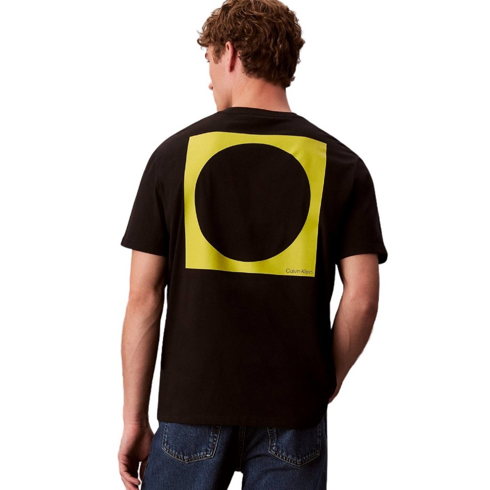 CALVIN KLEIN JEANS 20S IO CALVIN KLEIN CIRC GRAP T-SHIRT ΜΠΛΟΥΖΑ ΑΝΔΡΙΚΗ BLACK
