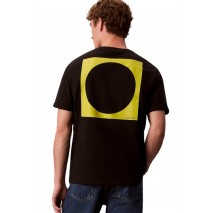 CALVIN KLEIN JEANS 20S IO CALVIN KLEIN CIRC GRAP T-SHIRT ΜΠΛΟΥΖΑ ΑΝΔΡΙΚΗ BLACK
