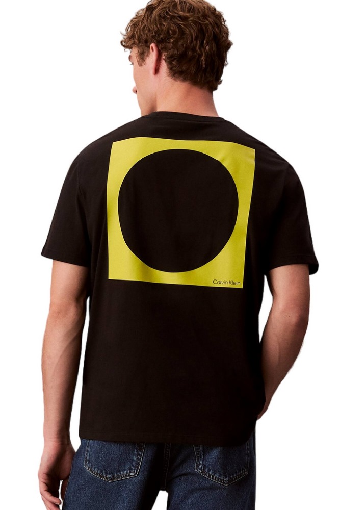 CALVIN KLEIN JEANS 20S IO CALVIN KLEIN CIRC GRAP T-SHIRT ΜΠΛΟΥΖΑ ΑΝΔΡΙΚΗ BLACK