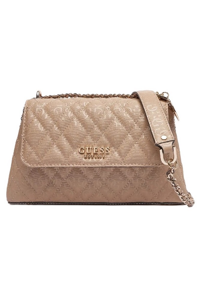 GUESS ISEMAY CONVERTIBLE XBODY FLAP ΤΣΑΝΤΑ ΓΥΝΑΙΚΕΙΑ MOCHA