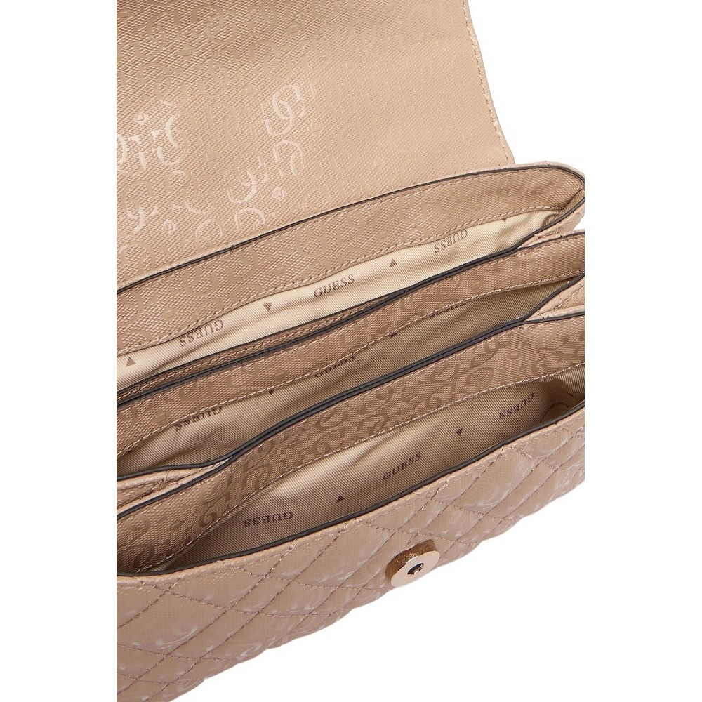 GUESS ISEMAY CONVERTIBLE XBODY FLAP ΤΣΑΝΤΑ ΓΥΝΑΙΚΕΙΑ MOCHA