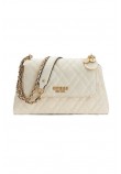 GUESS ISEMAY CONVERTIBLE XBODY FLAP ΤΣΑΝΤΑ ΓΥΝΑΙΚΕΙΑ OFF WHITE