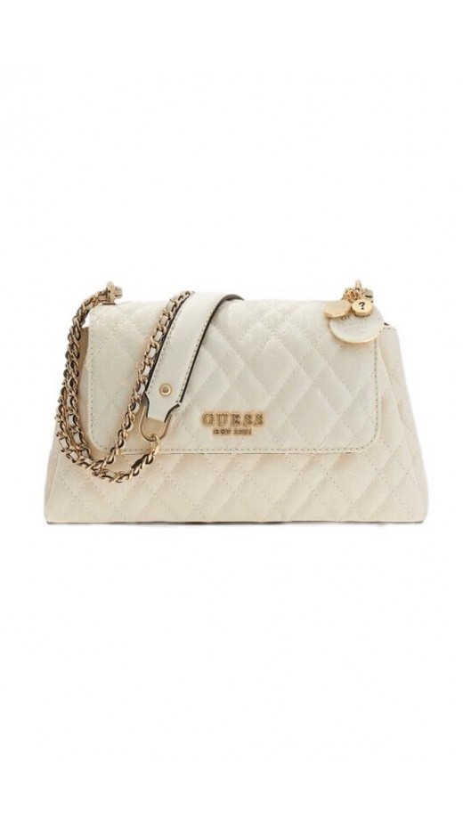 GUESS ISEMAY CONVERTIBLE XBODY FLAP ΤΣΑΝΤΑ ΓΥΝΑΙΚΕΙΑ OFF WHITE