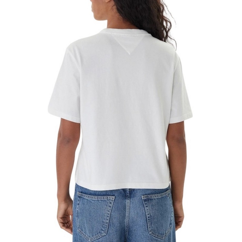 TOMMY JEANS BXY BADGE TEE EXT T-SHIRT ΜΠΛΟΥΖΑ ΓΥΝΑΙΚΕΙΑ ECRU
