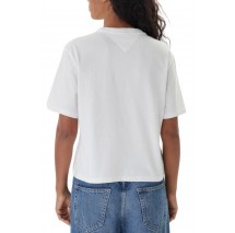 TOMMY JEANS BXY BADGE TEE EXT T-SHIRT ΜΠΛΟΥΖΑ ΓΥΝΑΙΚΕΙΑ ECRU