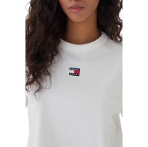 TOMMY JEANS BXY BADGE TEE EXT T-SHIRT ΜΠΛΟΥΖΑ ΓΥΝΑΙΚΕΙΑ ECRU