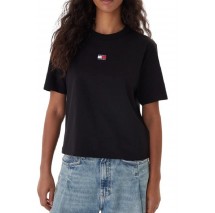 TOMMY JEANS BXY BADGE TEE EXT T-SHIRT ΜΠΛΟΥΖΑ ΓΥΝΑΙΚΕΙΑ BLACK