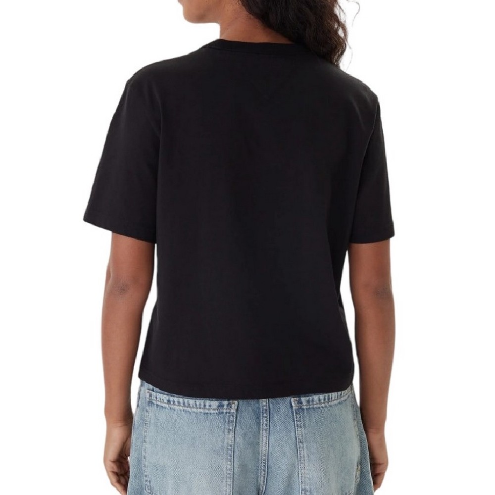 TOMMY JEANS BXY BADGE TEE EXT T-SHIRT ΜΠΛΟΥΖΑ ΓΥΝΑΙΚΕΙΑ BLACK