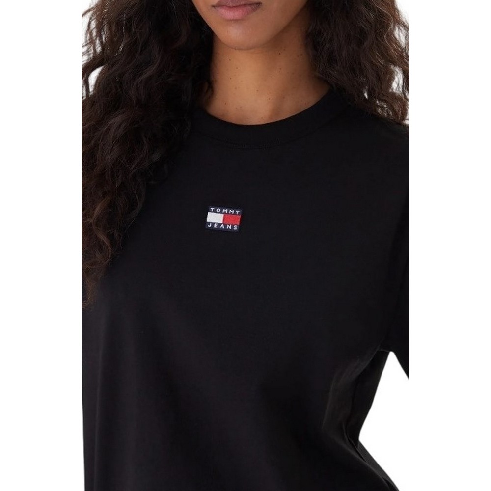 TOMMY JEANS BXY BADGE TEE EXT T-SHIRT ΜΠΛΟΥΖΑ ΓΥΝΑΙΚΕΙΑ BLACK
