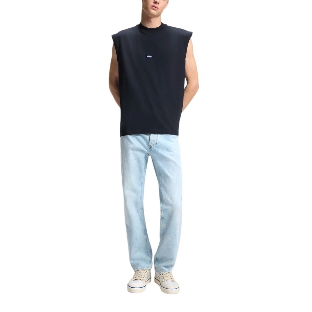 HUGO BOSS JERSEY NAVERTZ T-SHIRT ΜΠΛΟΥΖΑ ΑΝΔΡΙΚΗ NAVY