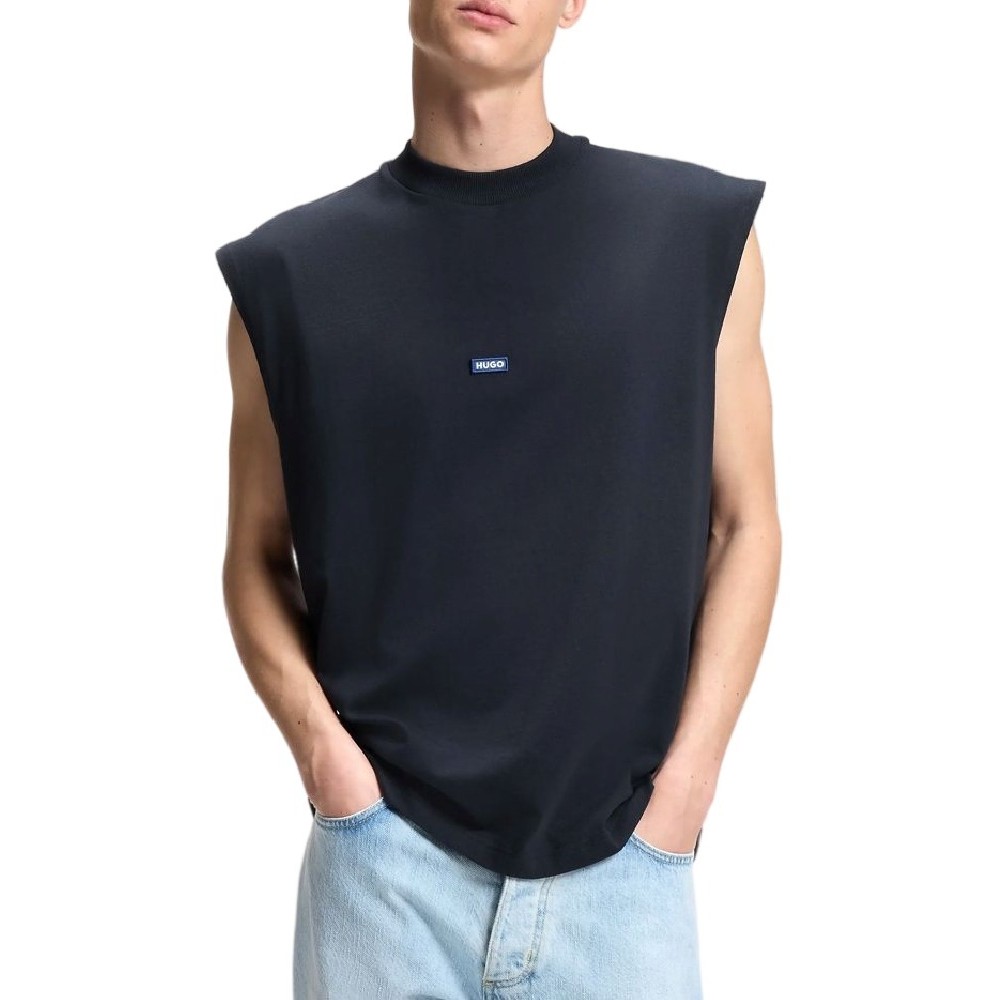 HUGO BOSS JERSEY NAVERTZ T-SHIRT ΜΠΛΟΥΖΑ ΑΝΔΡΙΚΗ NAVY
