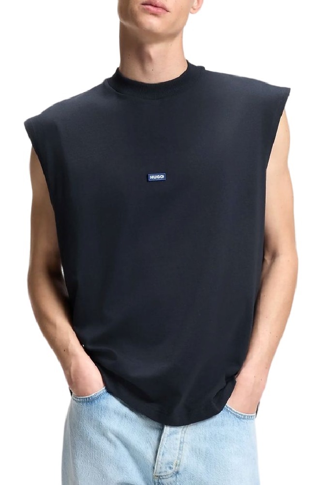 HUGO BOSS JERSEY NAVERTZ T-SHIRT ΜΠΛΟΥΖΑ ΑΝΔΡΙΚΗ NAVY