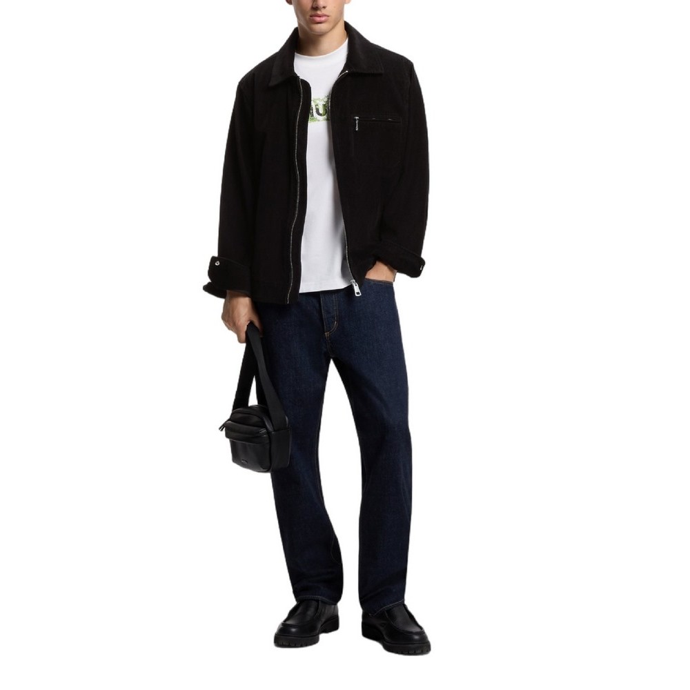 HUGO BOSS CASUAL JACKET BRAXTON264W1 ΜΠΟΥΦΑΝ ΑΝΔΡΙΚΟ BLACK