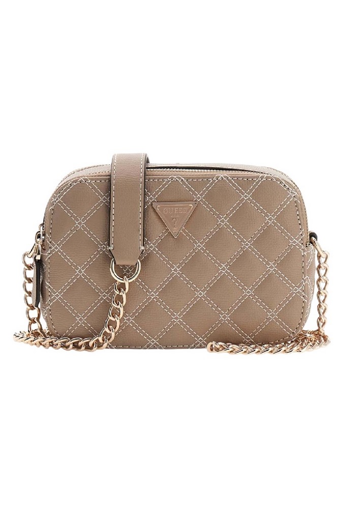 GUESS GIULLY II CAMERA BAG ΤΣΑΝΤΑ ΓΥΝΑΙΚΕΙΑ MOCHA