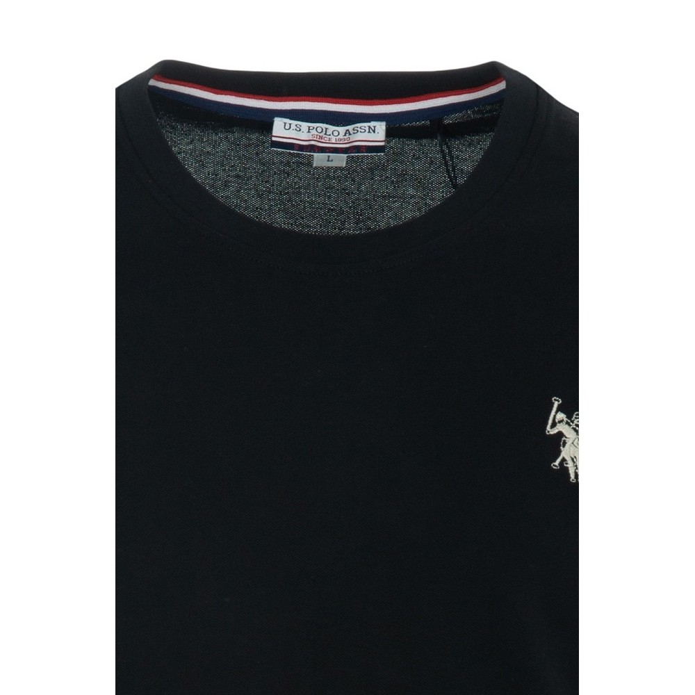 U.S.POLO BREN 000272 CHL4 TSHIRT SS T-SHIRT ΜΠΛΟΥΖΑ ΑΝΔΡΙΚΗ BLACK