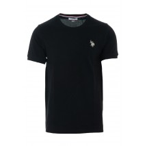 U.S.POLO BREN 000272 CHL4 TSHIRT SS T-SHIRT ΜΠΛΟΥΖΑ ΑΝΔΡΙΚΗ BLACK