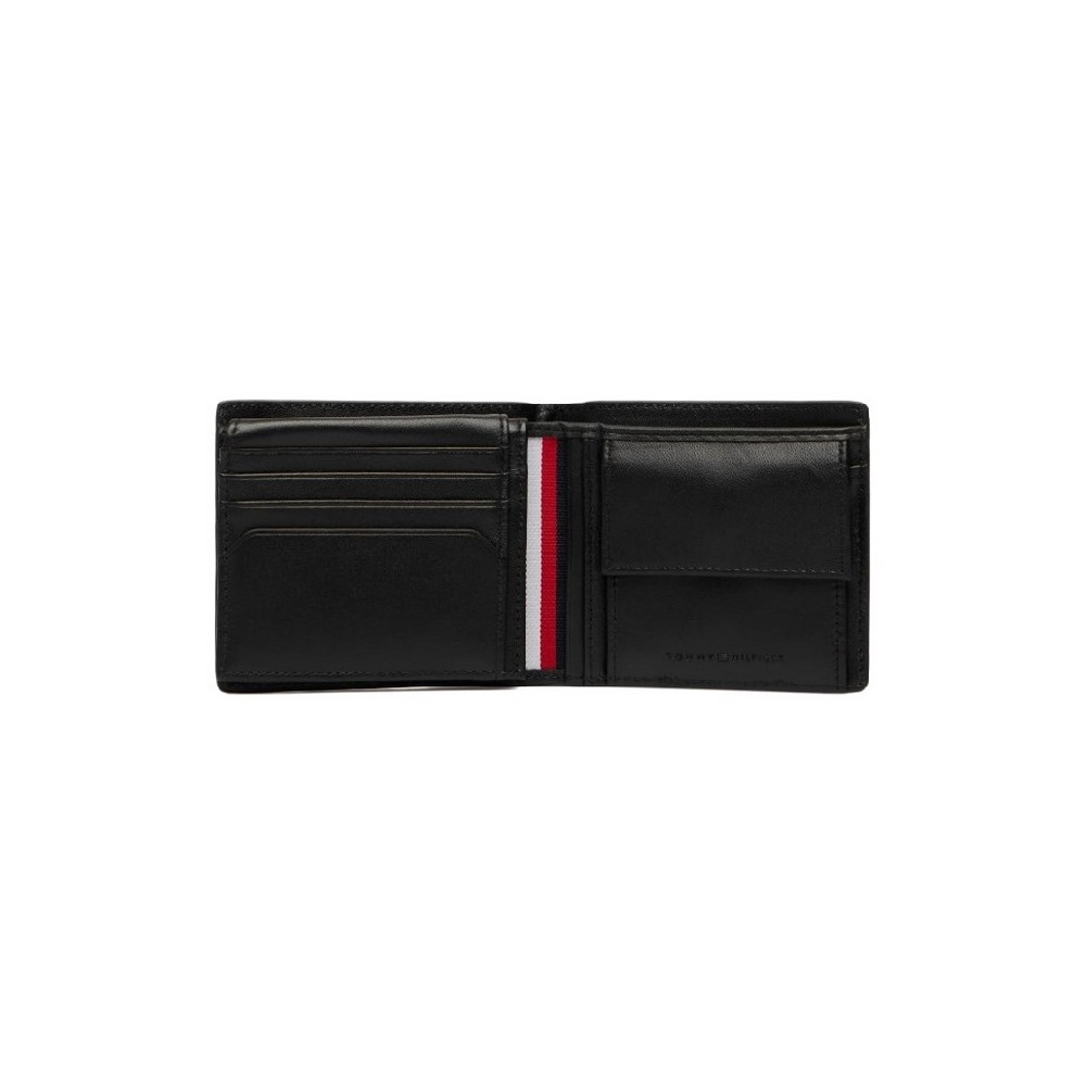 TOMMY HILFIGER CENTRAL CC FLAP AND COIN ΠΟΡΤΟΦΟΛΙ ΑΝΔΡΙΚΟ BLACK