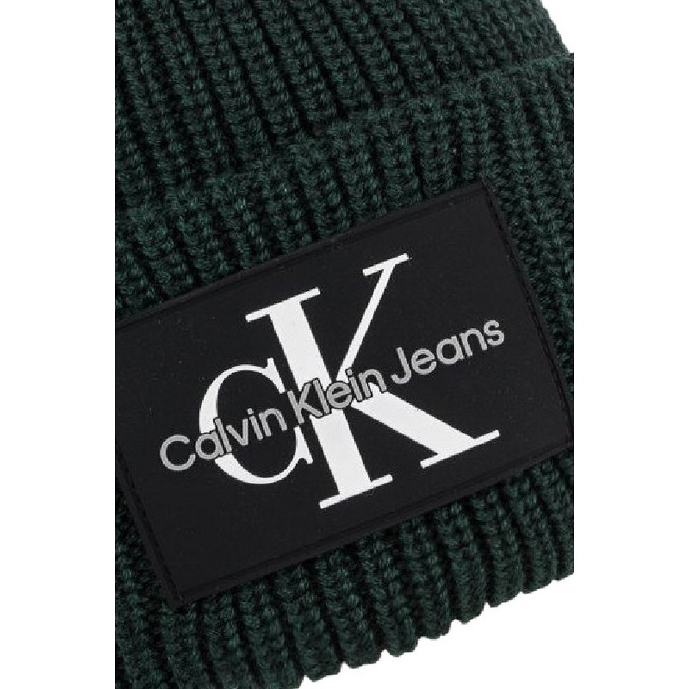 CALVIN KLEIN JEANS BEANIE WL ΣΚΟΥΦΟΣ ΑΝΔΡΙΚΟΣ GREEN